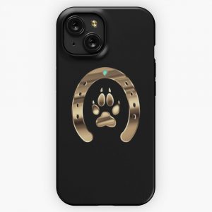 Horse Shoe And Canine Paw Print iPhone 15 Slim Phone Case Cover