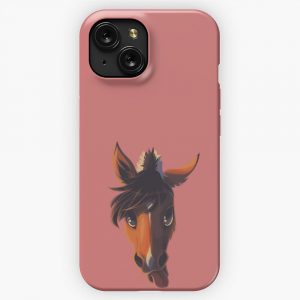 Horse With Tongue Fjord iPhone 15 Slim Phone Case Cover