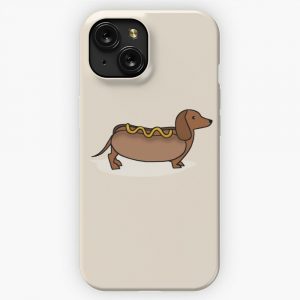 Hot Dog Dachshund Wiener Dog iPhone 15 Slim Phone Case Cover