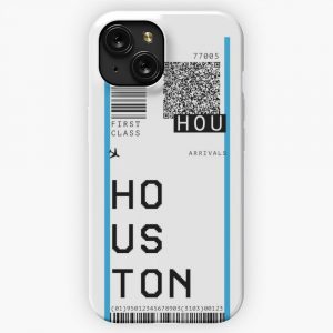 Houston Airport Ticket iPhone 15 Slim Phone Case Cover