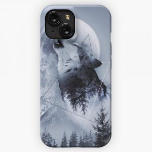 Howl With The Wolf iPhone 15 Slim Phone Case Cover