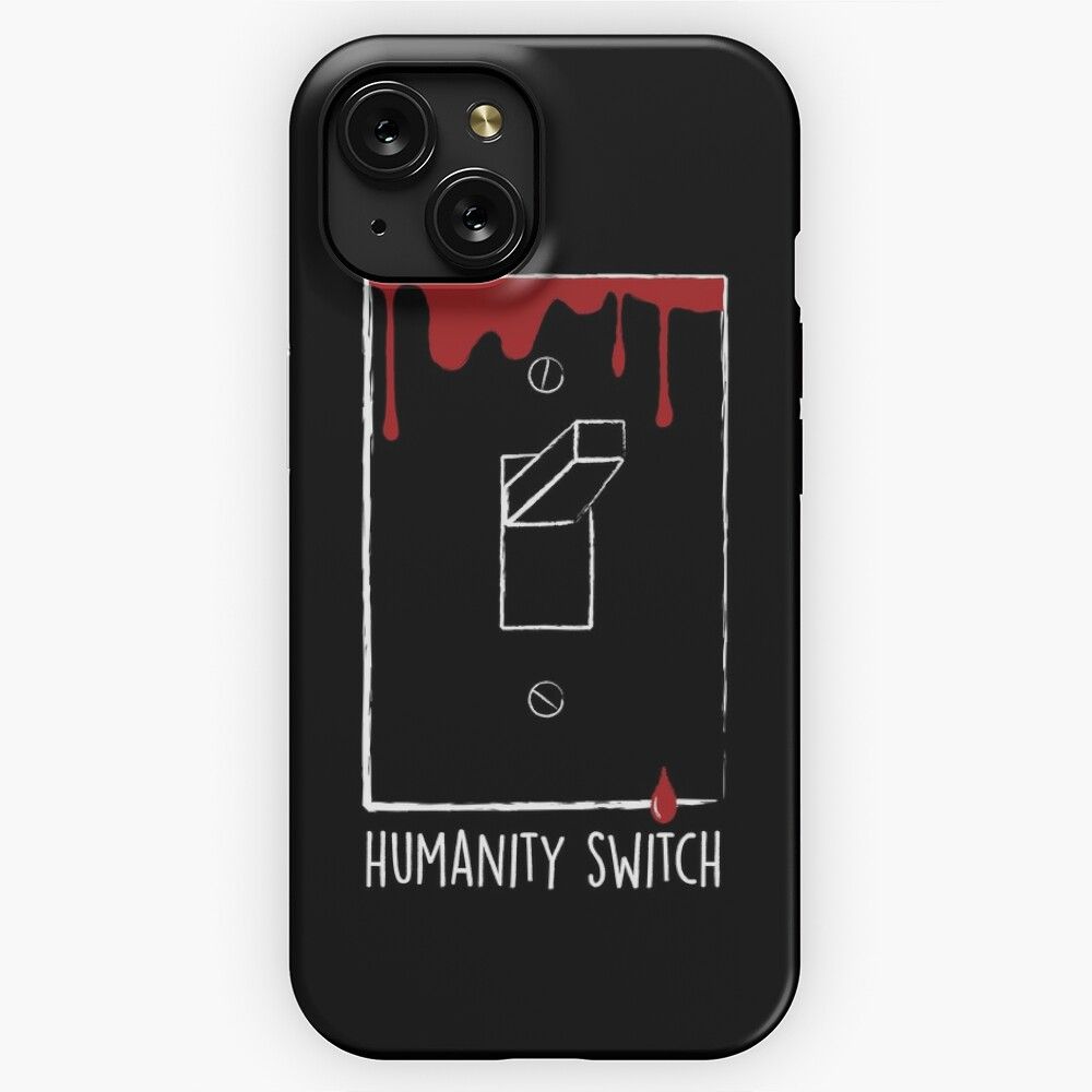 Humanity Switch For Dark Backgrounds iPhone 15 Slim Phone Case Cover