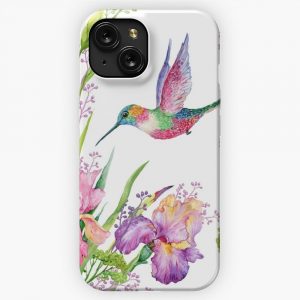 Hummingbird In Spring iPhone 15 Slim Phone Case Cover
