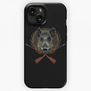 Hunting Trophy Hunter Boar Gift Idea iPhone 15 Slim Phone Case Cover