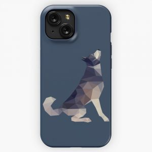 Husky Dog Illustration iPhone 15 Slim Phone Case Cover