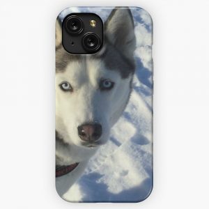 Husky Friend iPhone 15 Slim Phone Case Cover