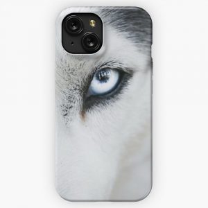Husky With Icy Blue Eyes iPhone 15 Slim Phone Case Cover