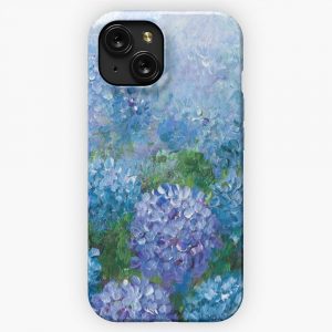 Hydrangea Garden iPhone 15 Slim Phone Case Cover