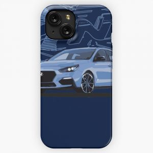 Hyundai I30N Performance Blue iPhone 15 Slim Phone Case Cover
