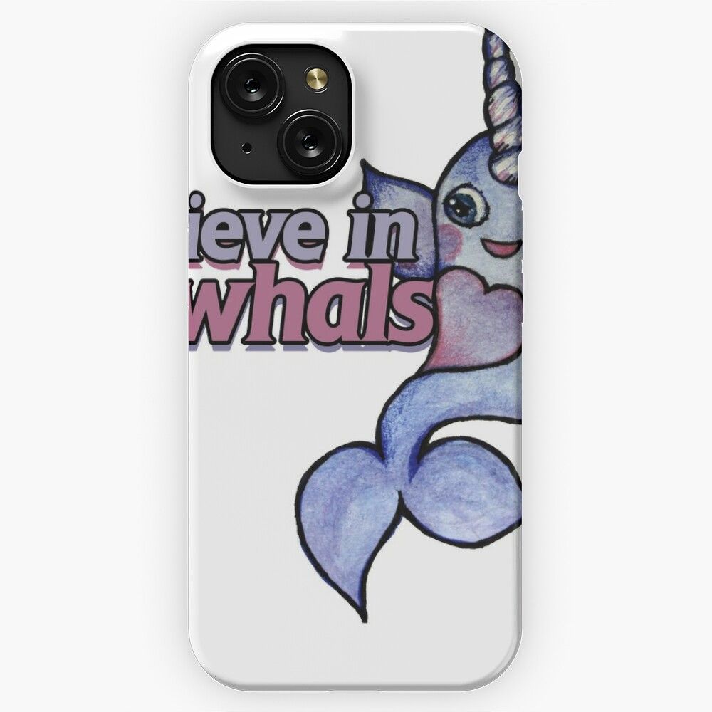 I Believe In Narwhals iPhone 15 Slim Phone Case Cover