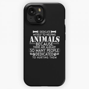I Dedicate Myself To Helping Animals iPhone 15 Slim Phone Case Cover