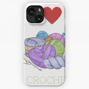I Love Crochet iPhone 15 Slim Phone Case Cover