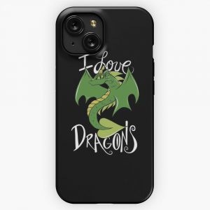 I Love Dragons iPhone 15 Slim Phone Case Cover