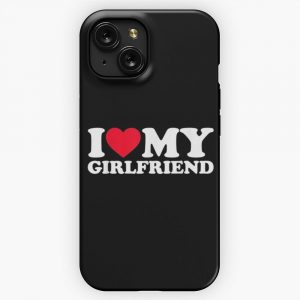 I Love My Girlfriend Shirt I Heart My Girlfriend Shirt Gf iPhone 15 Slim Phone Case Cover