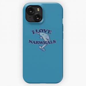 I Love Narwhals 2 iPhone 15 Slim Phone Case Cover