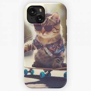 I Love Skateboard iPhone 15 Slim Phone Case Cover