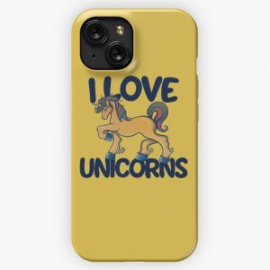 I Love Unicorns 3 iPhone 15 Slim Phone Case Cover