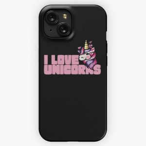 I Love Unicorns 5 iPhone 15 Slim Phone Case Cover