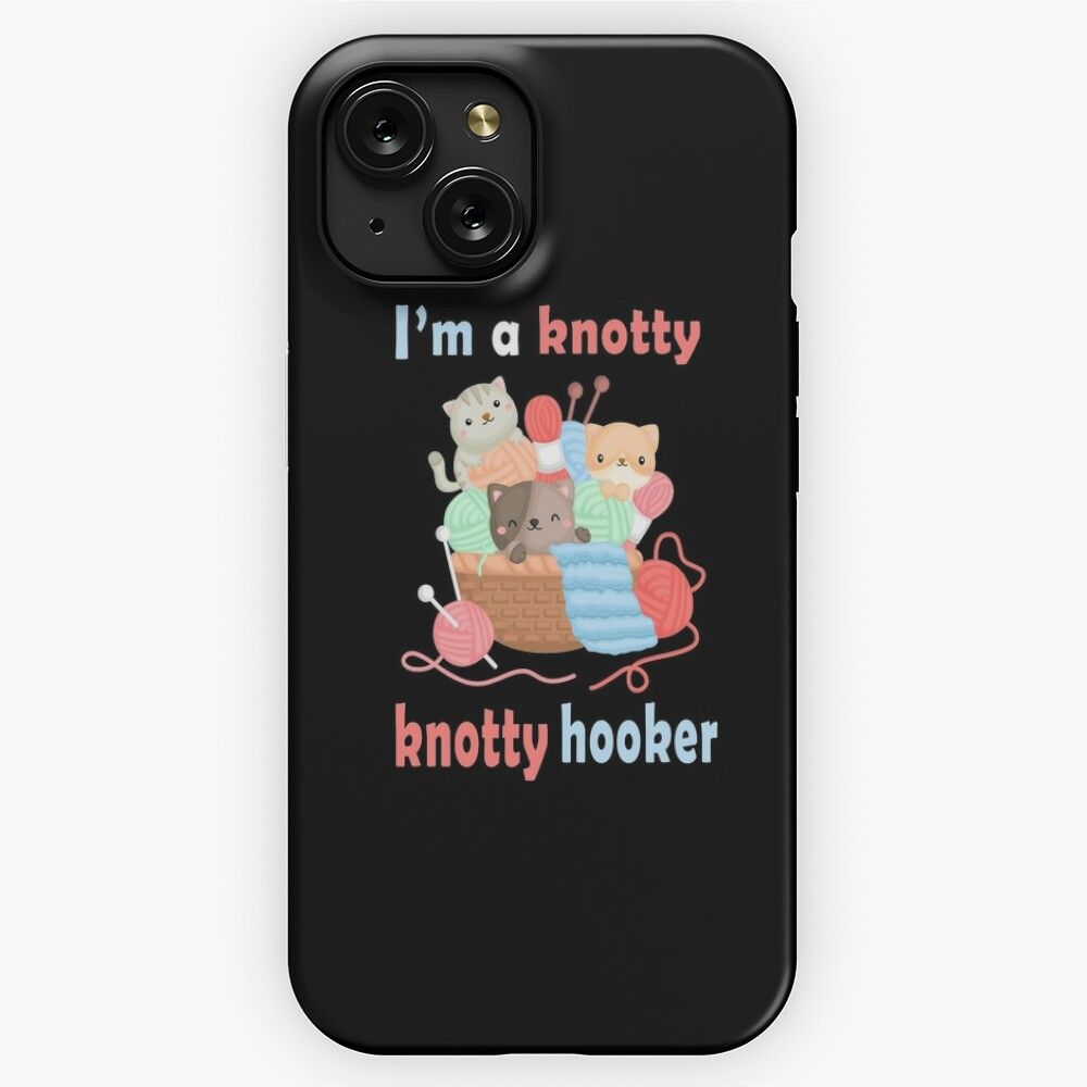 I M A Knotty Knotty Hooker Christmas Holiday Gift iPhone 15 Slim Phone Case Cover