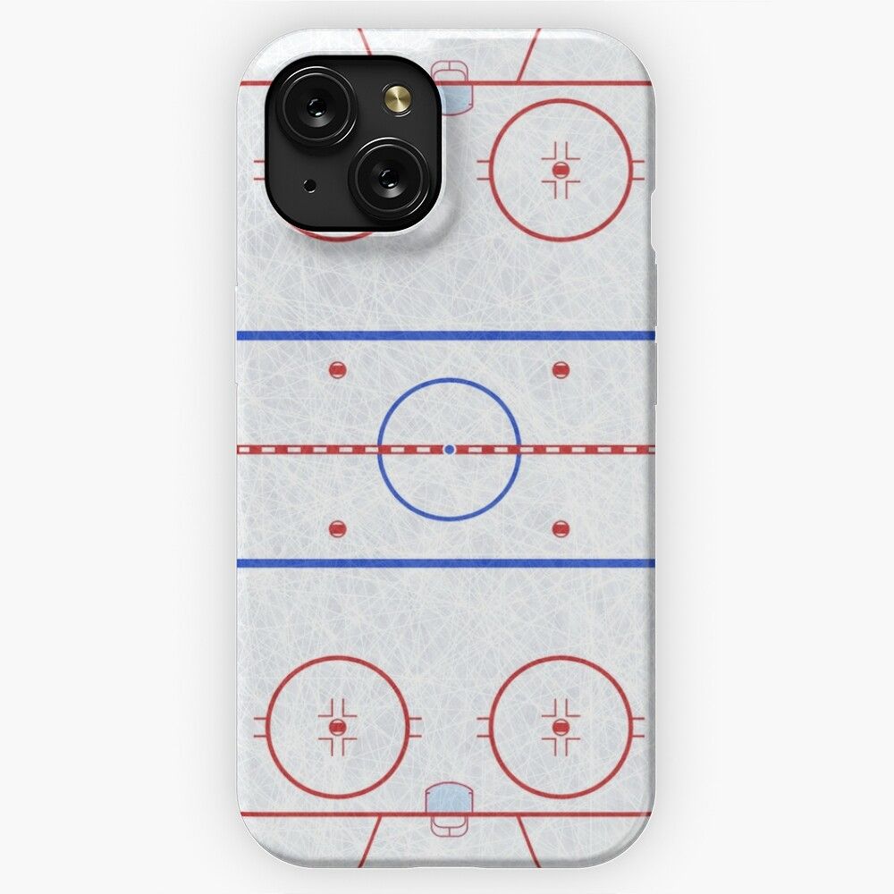 Ice Hockey Rink iPhone 15 Slim Phone Case Cover