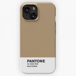Iced Coffee Pantone iPhone 15 Slim Phone Case Cover