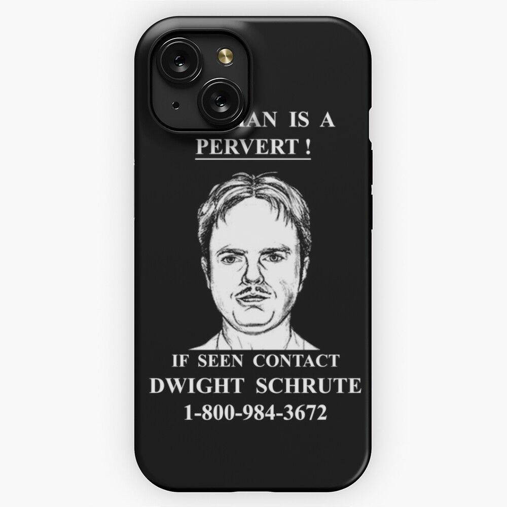 If Seen Contact Dwight Schrute iPhone 15 Slim Phone Case Cover