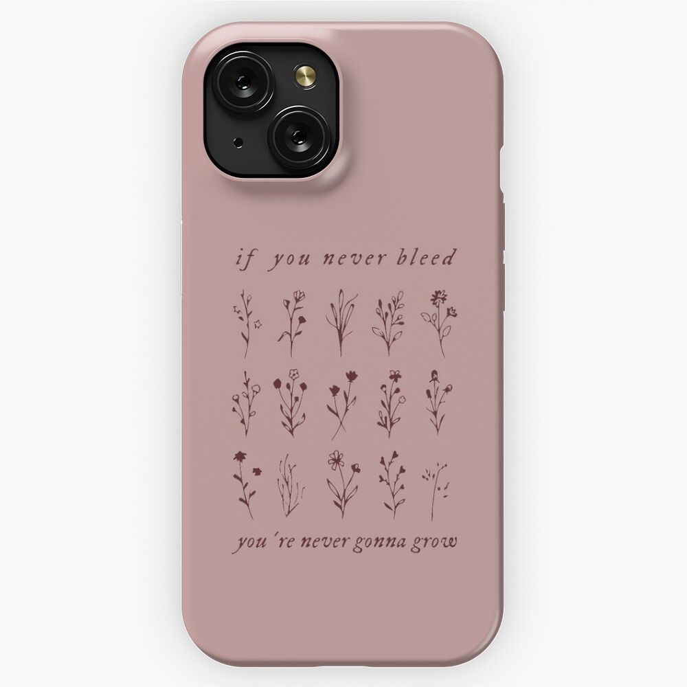 If You Never Bleed Youre Never Gonna Grow iPhone 15 Slim Phone Case Cover