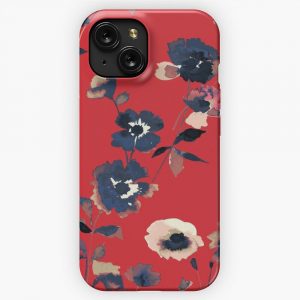 Ikebana Flower Pattern Iphone Galaxy Cases iPhone 15 Slim Phone Case Cover