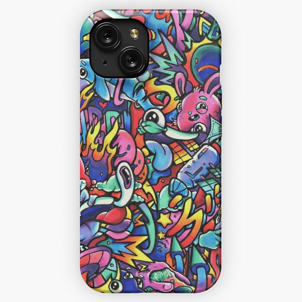 Imagination Copic Marker Doodle iPhone 15 Slim Phone Case Cover