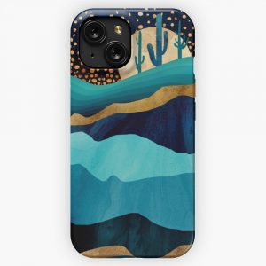 Indigo Desert Night iPhone 15 Slim Phone Case Cover