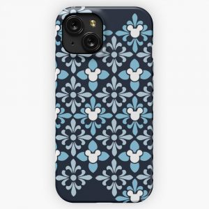 Indigo Hidden Character Pattern 2 iPhone 15 Slim Phone Case Cover