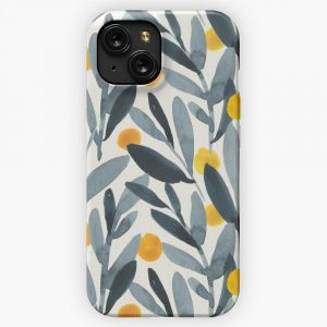 Indigo Mustard iPhone 15 Slim Phone Case Cover