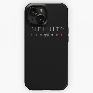 Infinity White Clean iPhone 15 Slim Phone Case Cover