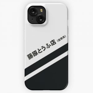 Initial D Ae86 Tofu Decal Running In The 90S iPhone 15 Slim Phone Case Cover