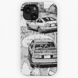 Initial D Manga Panel Ae86 Vs Rx7 iPhone 15 Slim Phone Case Cover