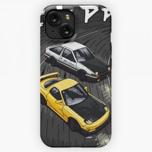 Initial D Style Artwork Rx7 Vs Ae86 iPhone 15 Slim Phone Case Cover