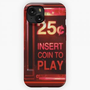 Insert Coin Retro Arcade iPhone 15 Slim Phone Case Cover