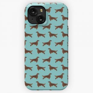 Irish Setter Pattern Dog Breed Pet Portrait Gifts For Dog Lover iPhone 15 Slim Phone Case Cover