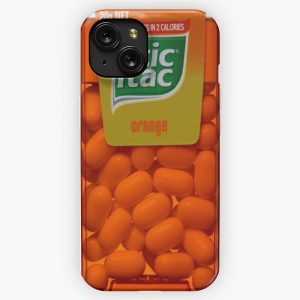 Iticitac Orange iPhone 15 Slim Phone Case Cover