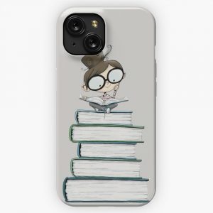 Itty Bitty Book Lover iPhone 15 Slim Phone Case Cover