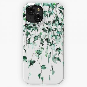 Ivy On The Wall Watercolor iPhone 15 Slim Phone Case Cover