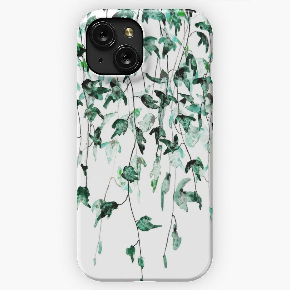 Ivy On The Wall Watercolor iPhone 15 Slim Phone Case Cover