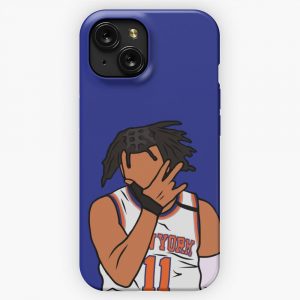 Jalen Brunson 3 Point Celebration iPhone 15 Slim Phone Case Cover