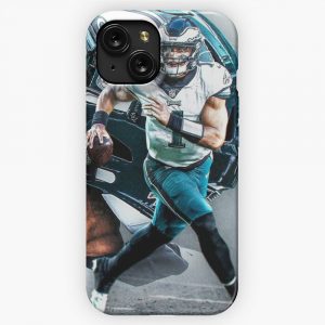 Jalen Hurts Philadelphia Sports Art iPhone 15 Slim Phone Case Cover