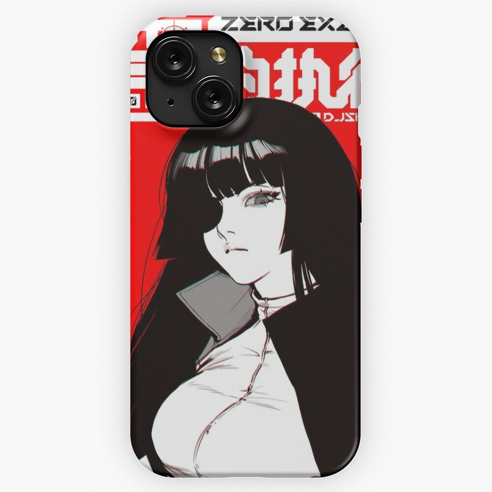 Japanese Samurai Cyberpunk Girl Urban Style iPhone 15 Slim Phone Case Cover