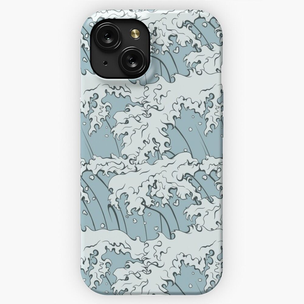 Japanese Waves Art iPhone 15 Slim Phone Case Cover