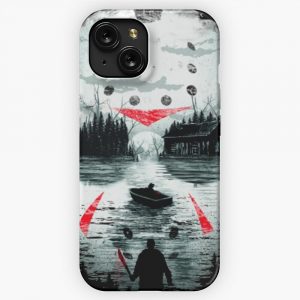 Jason Horror Friday The 13Th Tshirt Halloween iPhone 15 Slim Phone Case Cover
