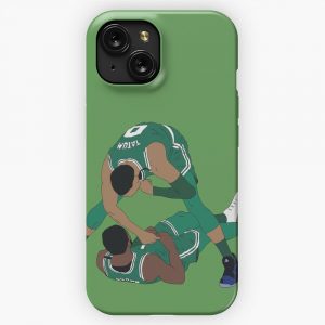 Jaylen Brown And Jayson Tatum Celebration iPhone 15 Slim Phone Case Cover