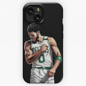 Jayson Tatum 0 Basketball iPhone 15 Slim Phone Case Cover