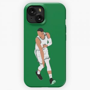 Jayson Tatum 3 Point Celebration iPhone 15 Slim Phone Case Cover